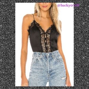 Lovers + Friends Allette Top in Black Sz S